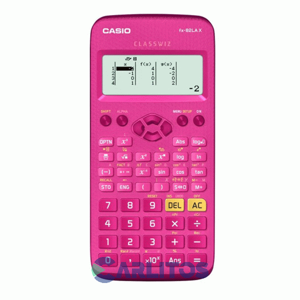 Calculadora Científica 247 Funciones Color Rosa-azul-negro Casio Fx-82lax