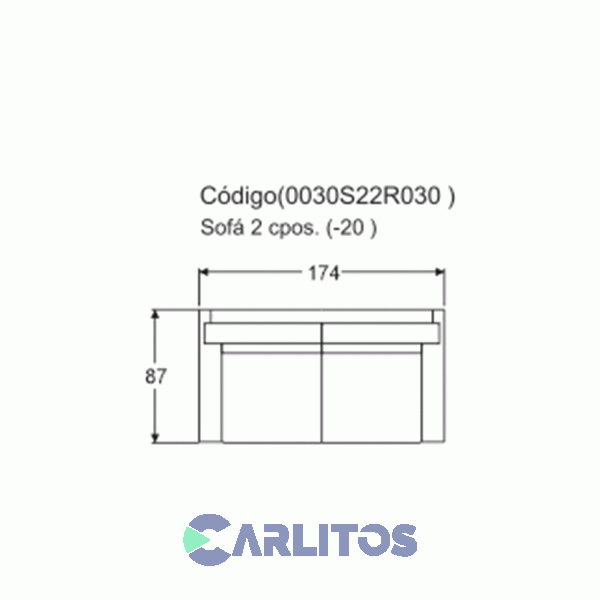 Sofa Missana Frontera Linving 2 Cuerpos Grupo 3