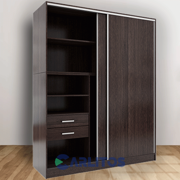 Placard 1.81 Mts Puertas Corredizas Premium Wengue