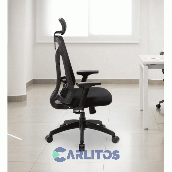 Sillón De Oficina Portantino Tokio Ecocuero Negro