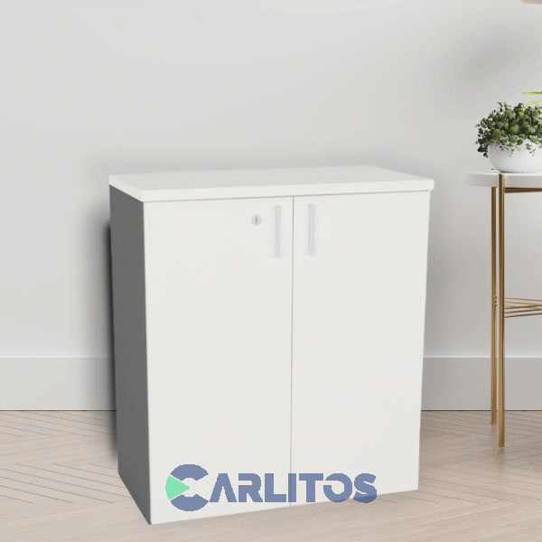 Biblioteca Profesional Baja 2 Puertas Piro Muebles Grafito/Ceniza