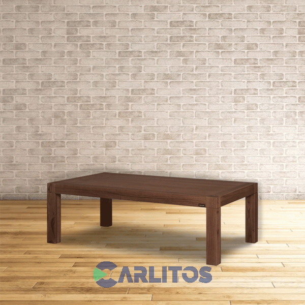 Mesa Ratona Rectangular Contemporánea 1.20 Mts Genoud Paraíso Castaño