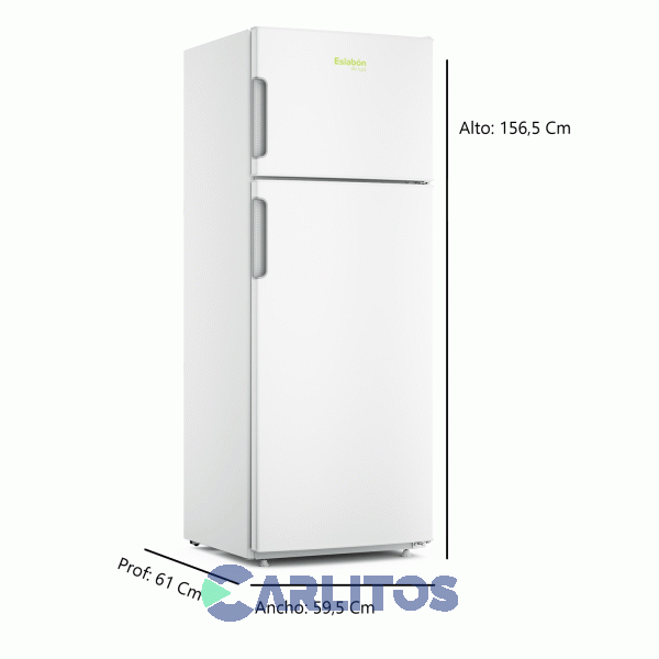 Heladera Con Freezer Eslabon De Lujo 273 Litros Blanca Erd29ab