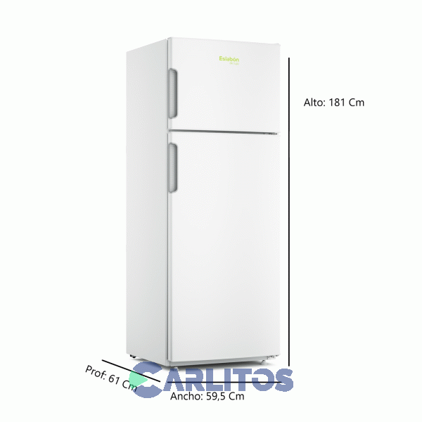 Heladera Con Freezer Eslabon De Lujo 326 Litros Blanca Erd34ab