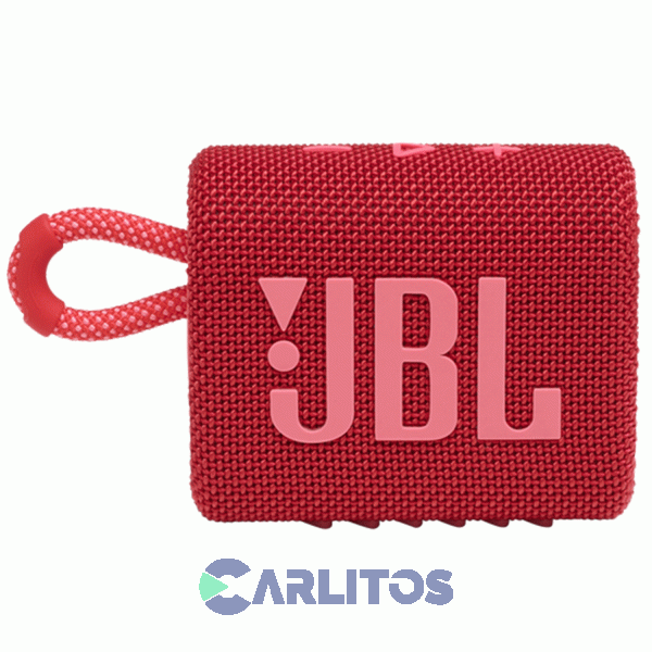 Parlante Portátil JBL Con Bluetooth Y Batería Go 3 Rojo