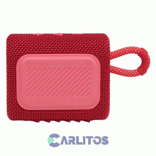 Parlante Portátil JBL Con Bluetooth Y Batería Go 3 Rojo