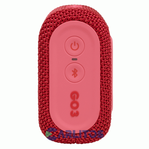 Parlante Portátil JBL Con Bluetooth Y Batería Go 3 Rojo