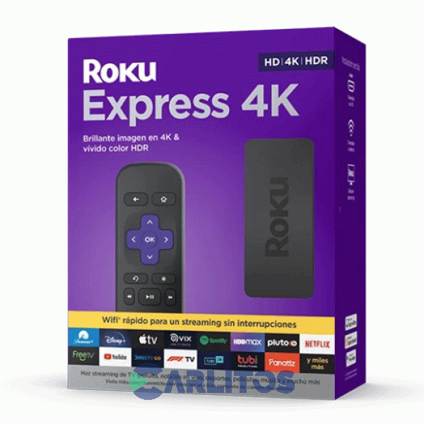 Smart Box Roku 4K Con Control Remoto Express 3940MX