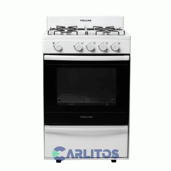 Cocina A Gas Volcan 55 CM Blanca Multigas 87644vm