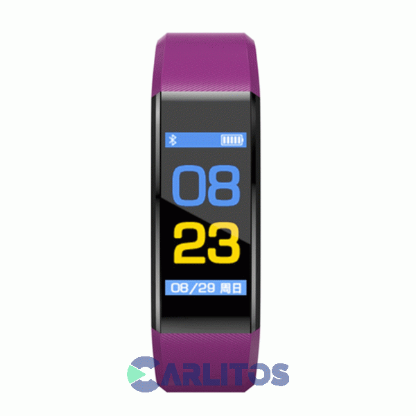 Reloj Inteligente Smart Kassel Malla Silicona Violeta Sk-fb2401p