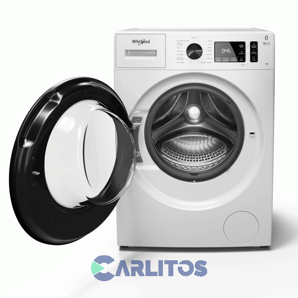 Lavarropa Carga Frontal Whirlpool Inverter 9 KG - 1400 RPM Blanco Wnq90ab