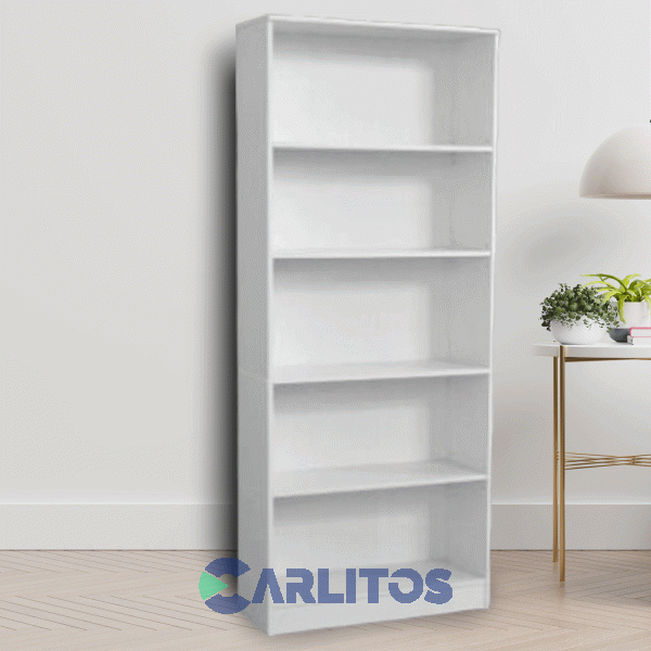 Biblioteca Abierta 0.60 Mts Platinum Blanco