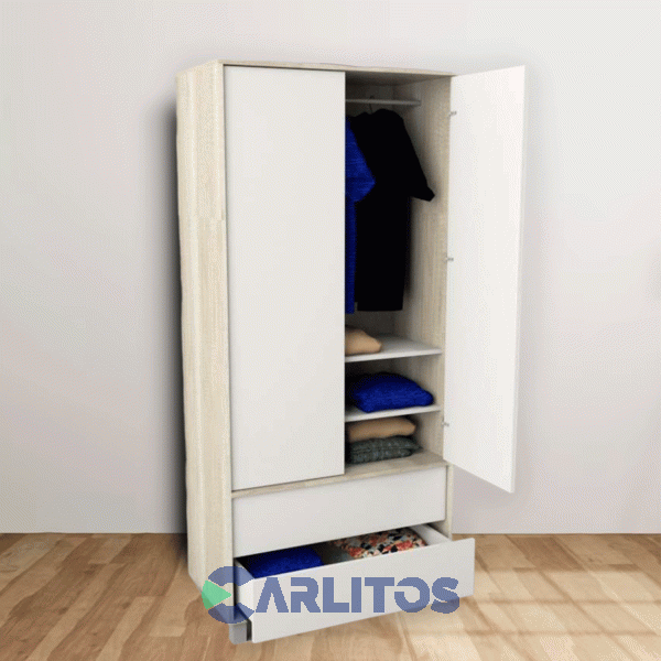 Placard 0.86 Mts 2 Puertas 2 Cajones Nevado y Everest