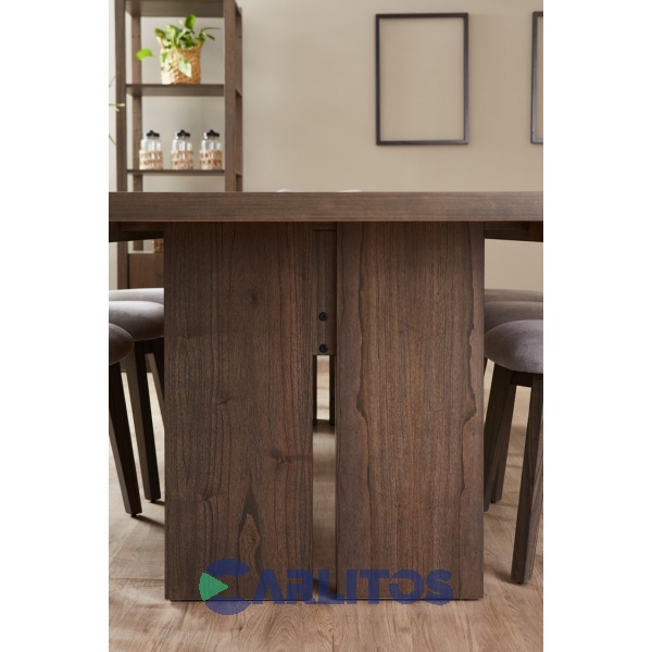 Mesa Rectangular Contemporánea 2.00 Mts Genoud Paraíso Roble