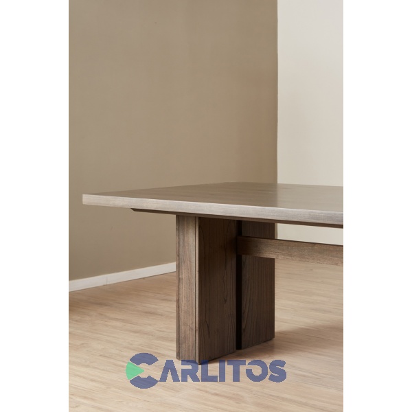 Mesa Rectangular Contemporánea 2.00 Mts Genoud Paraíso Roble