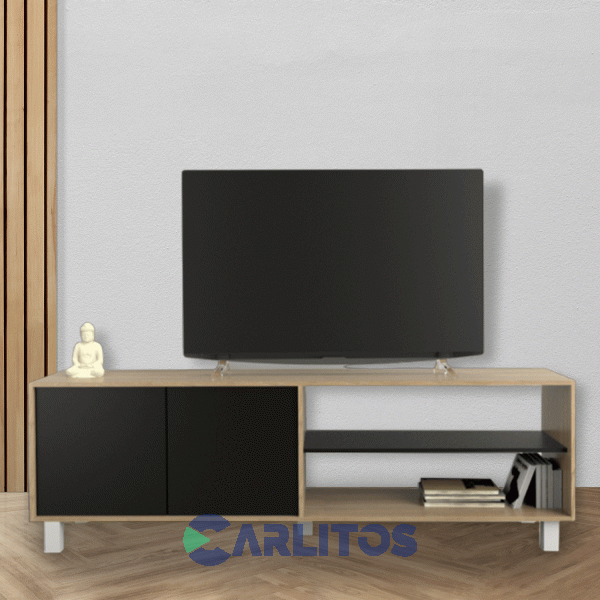 Mesa De Tv 75" Tables Olmo Finlandés y Negro