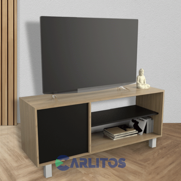 Mesa De Tv 55" Tables Olmo Finlandés y Negro