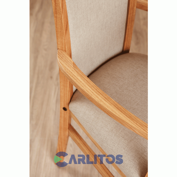 Sillón Camila Tapizado Ecocuero Genoud Paraíso Castaño