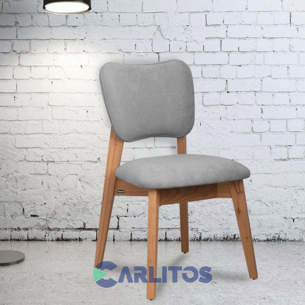 Silla Frida Tapizado Tela Genoud Linea Vintage Roble