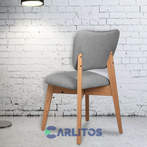 Silla Frida Tapizado Tela Genoud Linea Vintage Roble