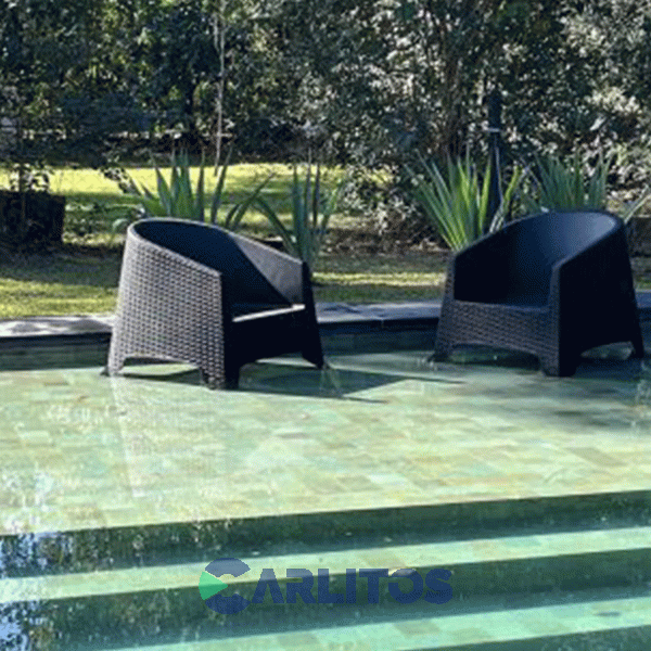 Sillon Pvc Garden Life Simil Rattan Ibiza Grafito