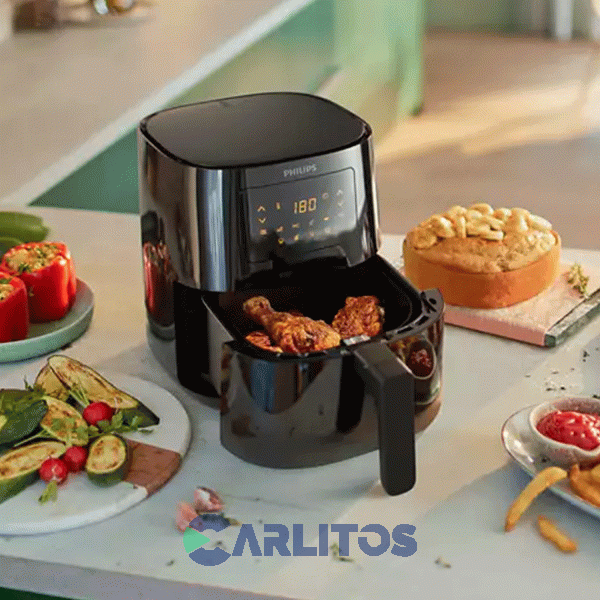 Freidora De Aire Philips Fryer Digital Negra Hd9252/90