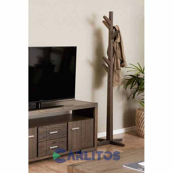 Rack Tv Contemporánea 1.55 Mts Genoud Paraíso Castaño