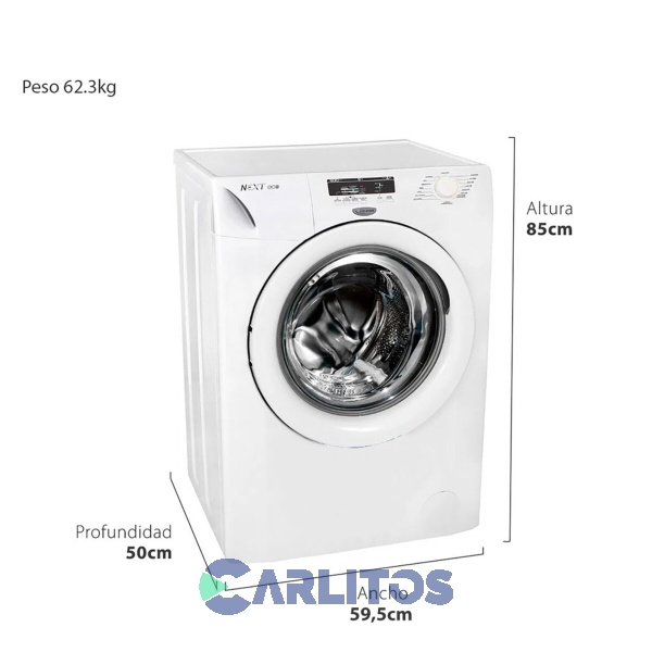 Lavarropa Carga Frontal Drean 6 KG - 800 RPM Blanco