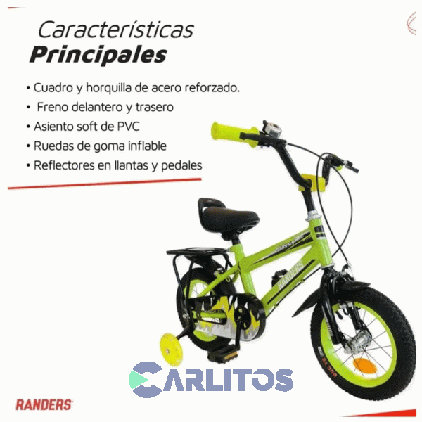 Bicicleta Cross Randers Rodado 12" Bke-120-a