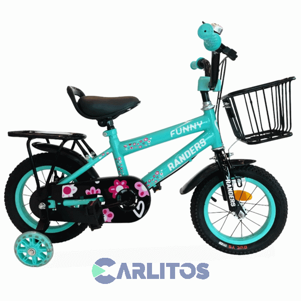 Bicicleta Randers Paseo Rod.12" Bke-121-a Verde