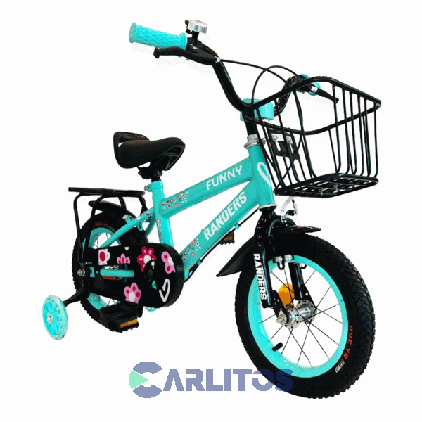 Bicicleta Randers Paseo Rod.12" Bke-121-a Verde