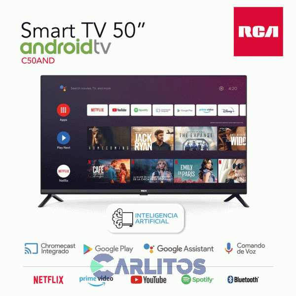 Smart Led 50" 4K Ultra HD Rca C50and-f