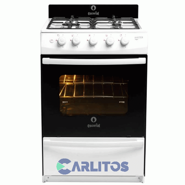 Cocina A Gas Escorial 56 CM Blanca Multigas Master Style