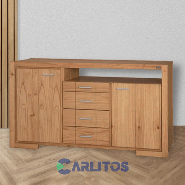 Bahiut Genoud 1.55 Mts X 0.45 Cm X 0.90 Cm Linea Contemporanea Roble