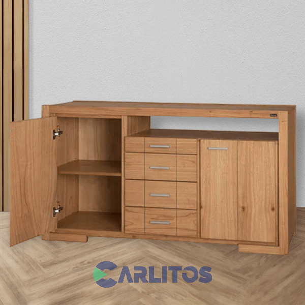 Bahiut Genoud 1.55 Mts X 0.45 Cm X 0.90 Cm Linea Contemporanea Roble