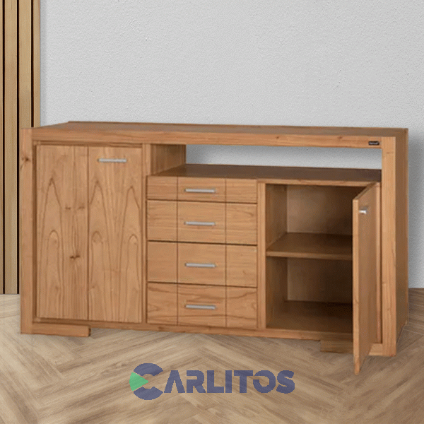 Bahiut Genoud 1.55 Mts X 0.45 Cm X 0.90 Cm Linea Contemporanea Roble