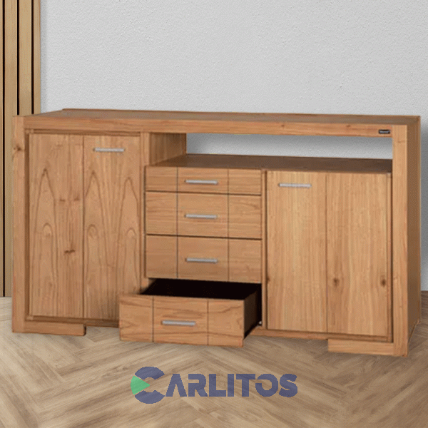 Bahiut Genoud 1.55 Mts X 0.45 Cm X 0.90 Cm Linea Contemporanea Roble