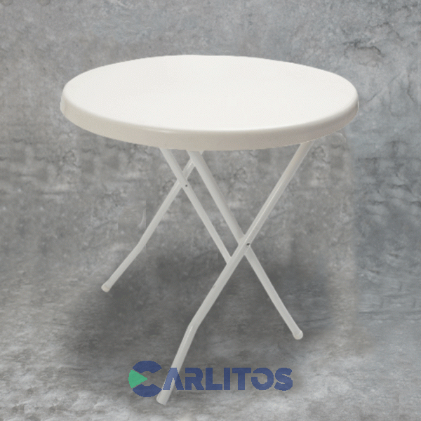 Mesa Pvc Munro Redonda Blanco 75 Cm