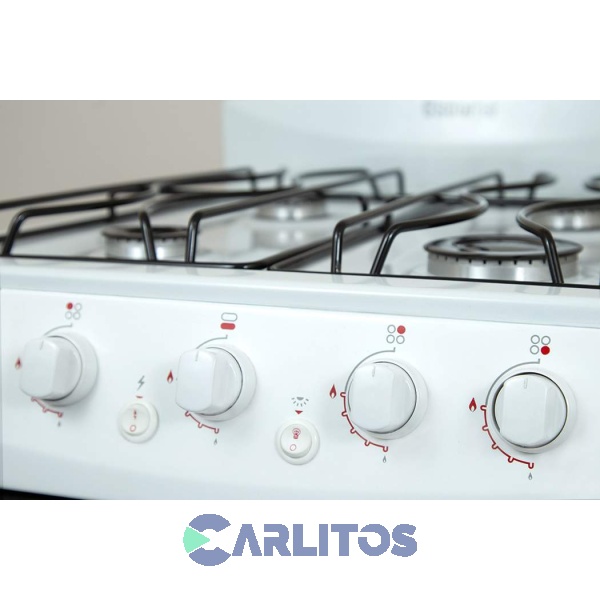 Cocina A Gas Escorial 50 CM Blanca Gas Envasado Palace Cristal Lx S2