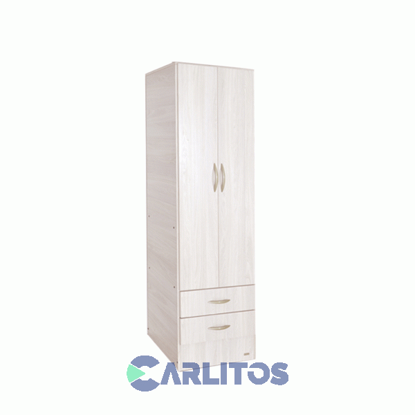 Placard 0.62 Mts 2 Puertas 2 Cajones Platinum Gris Andino