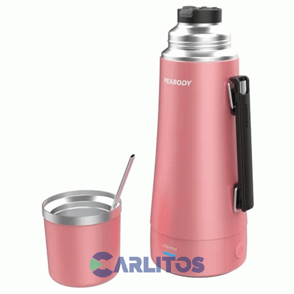 Termo De Mate Peabody Eléctrico 1 Litro Pe-eta1001g Rosa Metalizado