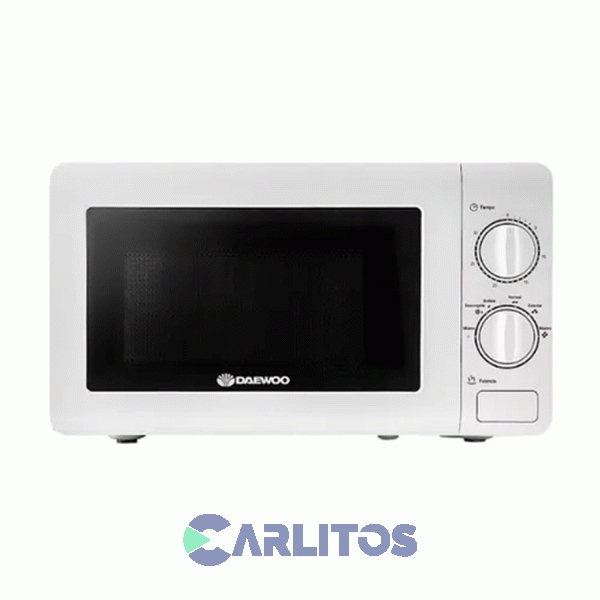 Microondas Rotativo Daewoo 20 Litros Blanco D120m