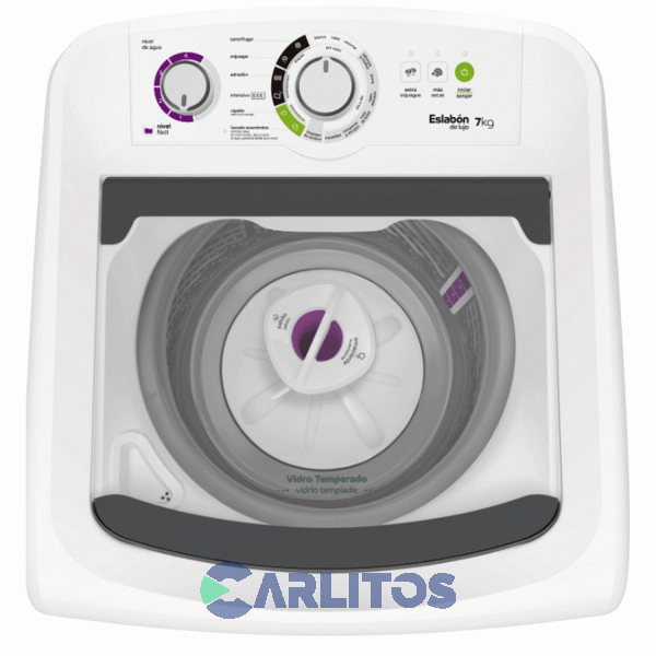 Lavarropa Carga Superior Eslabón De Lujo 7 KG - 750 RPM Blanco Ewh07bb