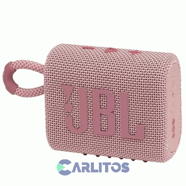 Parlante Portátil JBL Con Bluetooth y Batería Go 3 Rosa