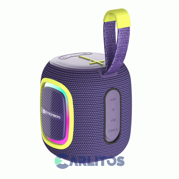 Parlante Portátil Stromberg Carlson Con Bluetooth y Batería Spark Violeta