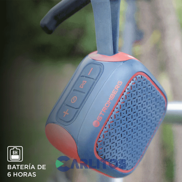 Parlante Portátil Stromberg Carlson Con Bluetooth Y Batería Zing Azul y Rojo