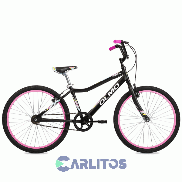 Bicicleta Olmo Paseo Rod.24" Mint Cosmo Negro Fucsia