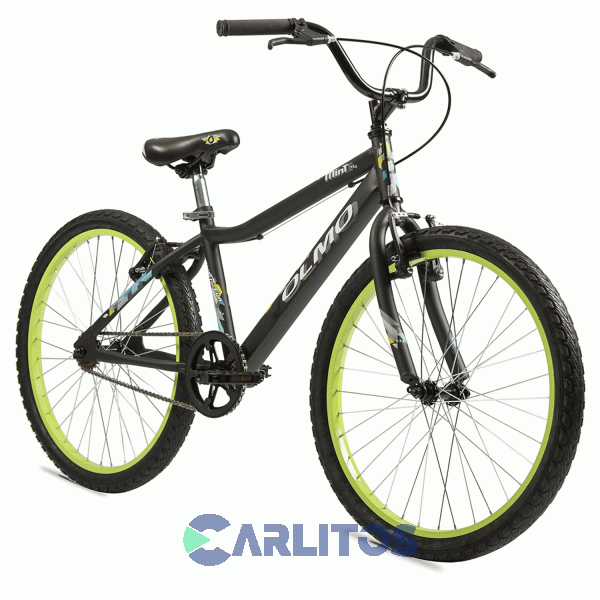 Bicicleta Olmo Paseo Rod.24" Mint Cosmo Negro Verde