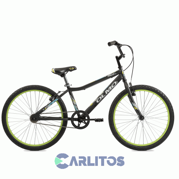 Bicicleta Olmo Paseo Rod.24" Mint Cosmo Negro Verde