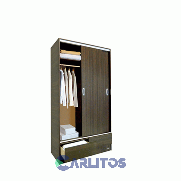 Placard 1.21 Mts Puertas Corredizas Platinum Tabaco